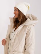 Czapka damska, ecru, Rue Paris