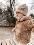 Czapka dziecięca, beżowa, Iltom