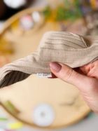 Czapka dziecięca, beżowa, Iltom