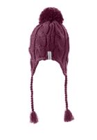 Czapka dziecięca, bordowa, pompon, Döll