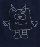 Czapka dziecięca, granatowa, stworek, Döll