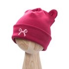 Czapka dziewczęca, bordowa, Eevi