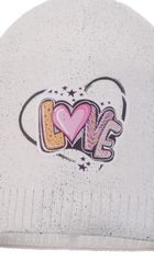 Czapka dziewczęca, ecru, Ambra