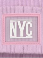 Czapka dziewczęca, fioletowa, Ambra