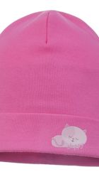 Czapka dziewczęca, różowa, Ambra