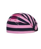 Czapka dziewczęca, różowa, paski, gwiazdka, Döll