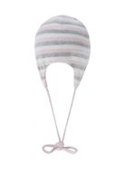 Czapka dziewczęca, wiązana, różowa, Bellybutton