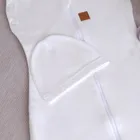 Czapka niemowlęca, ecru, zestaw, 2 szt., MimiNu