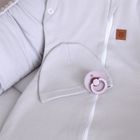 Czapka niemowlęca, szara, zestaw, 2 szt., MimiNu