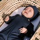 Czapka niemowlęca, wełniana, granatowa, Eevi