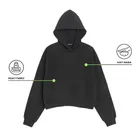 Czarna bluza cropp boxy z kapturem NOWEAR