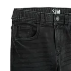 Czarne regulowane spodnie jeansowe o kroju slim Cool Club