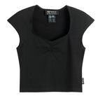 Czarny top z dekoltem NOWEAR