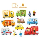 CzuCzu, Auta, puzzle do pary, 2 elementy, 18m+