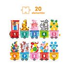 CzuCzu, Cyferkowy pociąg, puzzle, 20 elementów, dla dzieci 3+
