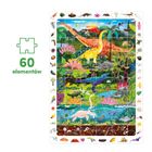 CzuCzu, Dinozaury, puzzle obserwacyjne, 60 elementów + plakat