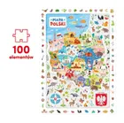 CzuCzu, Mapa Polski, puzzle, 100 elementów