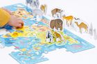 CzuCzu, Mapa świata. Zwierzęta, puzzle z figurkami