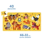 CzuCzu, puzzle, Hau Pieski, 40 elementów, 3+