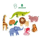 CzuCzu, puzzle progresywne, Dzikie zwierzątka 2+