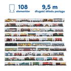 CzuCzu, Układam pociągi, kreatywny zestaw puzzli, 104 elementy
