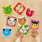 CzuCzu, Układam połówki, Buzie, pierwsze puzzle, dwuelementowe, dla dzieci 15 mies.+