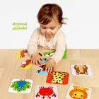 CzuCzu, Układam połówki, Zwierzątka, pierwsze puzzle, dwuelementowe, dla dzieci 18 mies.+