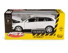 Daffi, MSZ, Audi Q7, pojazd, model metalowy, biały, 1:32