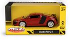 Daffi, MSZ, Audi R8 GT, pojazd, model metalowy, czerwony, 5"