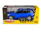Daffi, MSZ, BMW X5M, pojazd, model metalowy, niebieski, 1:32