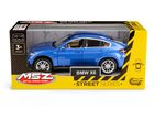 Daffi, MSZ, BMW X6, pojazd, model metalowy, niebieski, 1:32