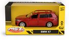Daffi, MSZ, BMW X7, pojazd, model metalowy, czerwony, 5"
