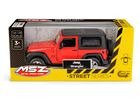 Daffi, MSZ, Jeep Wrangler, pojazd, model metalowy, czerwony, 1:32