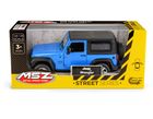 Daffi, MSZ, Jeep Wrangler, pojazd, model metalowy, niebieski, 1:32