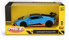 Daffi, MSZ, Lamborghini Huracan STO, pojazd, model metalowy, niebieski, 5"