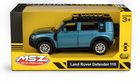 Daffi, MSZ, Land Rover Defender 110, pojazd, model metalowy, niebieski, 5"
