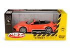Daffi, MSZ, Porsche 911 Carrera Cabriolet, pojazd, model metalowy, pomarańczowy, 1:32