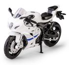 Daffi, MSZ, Suzuki GSX-R1000, motocykl, model metalowy, biały, 1:18