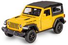 Daffi, RMZ City, Jeep Wrangler Rubicon 2021 Soft Top, pojazd, model metalowy, żółty, 1:32