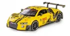 Daffi, RMZ Hobby, Audi R8 LMS Bruce Lee, pojazd, interaktywny model metalowy, żółty, 1:32