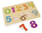 Daffi, układanka drewniana, cyfry, 10 elementów