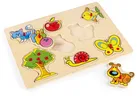 Daffi, układanka drewniana z rączką, 8 elementów