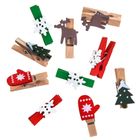 Dalprint, klamerki drewniane, boże narodzenie, 10 szt.