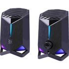 Defender, głośniki komputerowe, ROCKET 2.0 6W, LED, USB, czarne, 65094