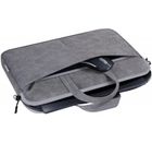 Defender, Solid Leather, torba na laptopa 15,6", szara