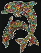 Delfiny. Kolorowanka welwetowa, 47-35 cm