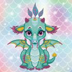 Diamond Dotz, diamentowa mozaika, Ariel The Baby Dragon