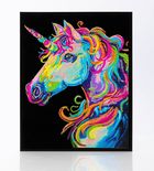 Diamond Dotz, diamentowa mozaika, flokowana, Neon Unicorn