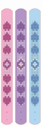 Diamond Dotz, diamentowa mozaika, Love, bransoletki