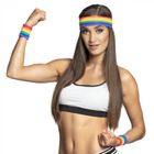 Disco fitness, zestaw opasek i frotek, tęczowe